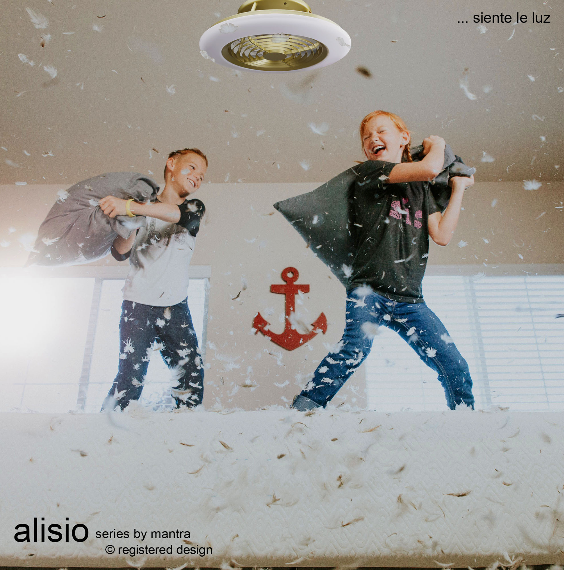 M6706 Alisio Mantra Alisio 70w Led Dimmable Ceiling Light And Fan Remote